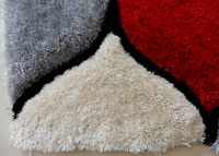 En gros Design Moderne Salon De Luxe Polyester 3D Sol Shaggy Tapis