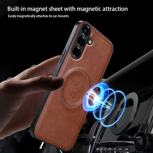 Étui arrière magnétique en cuir PU mat avec protection d'objectif et support pour Samsung Galaxy A27 A37 A57 A56 A36 A26 A35 A55 A54 A34 <span class=keywords><strong>A53</strong></span> <span class=keywords><strong>A33</strong></span> - Product Image 6