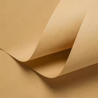 Papier kraft en pâte de bois vierge de qualité alimentaire en rouleau pour l'emballage des sacs alimentaires 40-450 g/m² anti-frisottis taille personnalisable