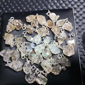 Herkimer Diamante Cristal DIY Jóias Pingente <span class=keywords><strong>Natural</strong></span> Cura Pedras para Presente Dando Artesanato De Cristal Artesanato Artesanal - Product Image 3