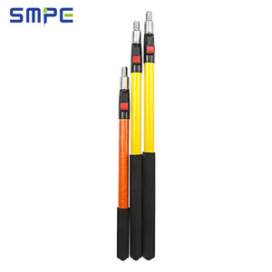 2025 nouveau poteau <span class=keywords><strong>télescopique</strong></span> de nettoyage à ressort en fibre de verre et en alliage d'aluminium personnalisé poteau d'extension rétractable léger - Product Image 6