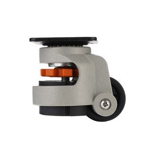 <span class=keywords><strong>40mm</strong></span> schwere <span class=keywords><strong>Nylon</strong></span>-Fuß rolle mit Aluminium rad Langlebige PA-drehbare verstellbare Bolzenloch-OEM-anpassbare Nivel lier rollen - Product Image 2