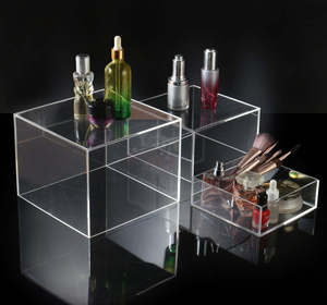 AURORA White <b>Acrylic</b> Buffet Food <b>Display</b> Risers Cubes Wedding Party <b>Stand</b> Customizable Design Easy Installation Factory Price - Product Image 3