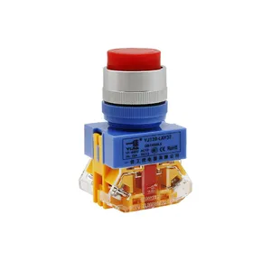 High round surface mount momentary zs latching lay37 series 22mm push button switch without led