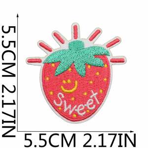 Nouvelle Patch thermocollante mignonne et adorable motif Fraise, Nœud, Lapin, Cochon pour la décoration de vêtements, sacs et chapeaux - Product Image 5