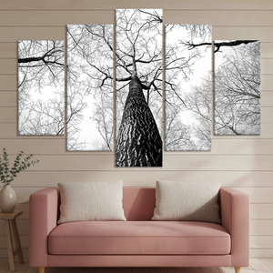Forest <b>Wall</b> Hanging: Elegant Printed <b>Canvas</b> Art for Farmhouse Decor,SET OF 5 MIX <b>CANVAS</b> - Product Image 3