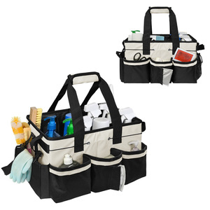 <b>Cleaning</b> <b>Caddy</b> Organizer With Multiple Pockets And Handles For Indoor Use - Product Image 1
