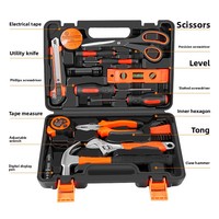 Juego de Herramientas Manuales Personalizado de 22 Piezas para el Hogar, con Martillo, Cinta Métrica, Nivel, Llave Inglesa Ajustable, Destornillador y Juego de Llaves Hexagonales Internas