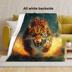 Cheetah Ném Chăn, Sống Động Rừng Phong Cách Động Vật Hoang Dã Chủ Đề Bộ Đồ Giường Leopard Thiết Kế, Mềm Lông Cừu Safari Động Vật Hoang Dã Trang Trí Nội Thất - Product Image 3