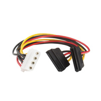 Adaptateur répartiteur d'alimentation IDE Molex mâle à 15 broches femelle double SATA Extension de disque dur ATA série