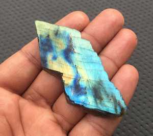 Beau spécimen Unique de Labradorite naturelle brute, pierre précieuse non traitée au feu bleu, décoration de la maison, vente en gros - Product Image 3