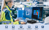 Mini PC industriel Hystou H7-10th, mini ordinateur de bureau avec processeur Core I5, double LAN, 64 Go de RAM DDR4, Windows 10/11, Linux, compatible IoT, neuf