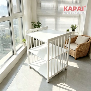 <span class=keywords><strong>Table</strong></span> à <span class=keywords><strong>langer</strong></span> en bois KAPAI pour bébés, gain de place, <span class=keywords><strong>grande</strong></span> capacité de rangement, unité multifonctionnelle pour la crèche - Product Image 1