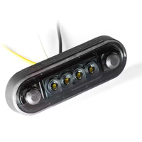 Feu de position latéral ambre rouge ECE E57 pour camion, indicateur lumineux, feu de signalisation, étanche, pour remorque, camion, camion de route, SUV