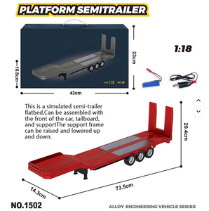 Nouveau 2026 Modèle de <span class=keywords><strong>camion</strong></span> tracteur Scania 770S V8 1501 sous licence, modèle de véhicule RC 1/18 avec <span class=keywords><strong>remorque</strong></span> plateau, <span class=keywords><strong>camion</strong></span> benne et <span class=keywords><strong>semi</strong></span>-<span class=keywords><strong>remorque</strong></span>, télécommande 2.4G - Product Image 4