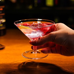 Elegante Calice da Cocktail a Forma di Ombrello in Vetro Trasparente, Semplice Bicchiere da Degustazione, <span class=keywords><strong>Mini</strong></span> Bicchieri da <span class=keywords><strong>Martini</strong></span> - Product Image 3