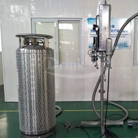 Injecteur amont de 1500 ml en plastique ou boîtes en aluminium, pour jus de café, vin liquide, Machine de dosage