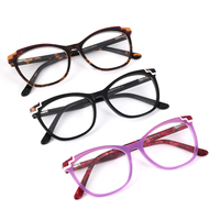 Carré Clair En Gros Vintage Femme Acétate Lunettes Spectacle Optique Cadre Lunettes pour Hommes Femmes