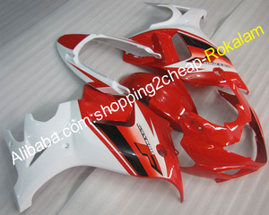 ชุดแฟริ่งรถมอเตอร์ไซค์สำหรับ <span class=keywords><strong>Suzuki</strong></span> <span class=keywords><strong>GSX650F</strong></span> Katana ปี 2008 <span class=keywords><strong>2009</strong></span> 2010 2011 2012 2013 GSX 650F สีแดงขาว วัสดุ ABS - Product Image 1
