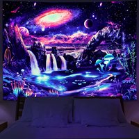 Tapisserie murale en polyester à motif crâne et squelette d'Halloween, impression HD, résistante à la décoloration, vente en gros