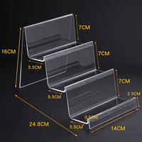Présentoir multicouche en acrylique transparent thermoformable pour portefeuilles, lunettes et enveloppes