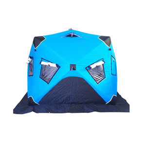 Tente de sauna hexagonale d'extérieur, portable, pop-up, personnalisable, isolée, pour la randonnée, la pêche sur glace, tente chaude d'hiver pour 6 personnes - Product Image 6