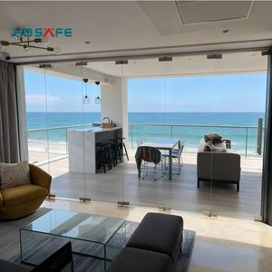 Porte pliante en verre pour balcon, patio, véranda, porte accordéon en aluminium, enceintes de balcon, mur coulissant en verre, cloison en verre - Product Image 4