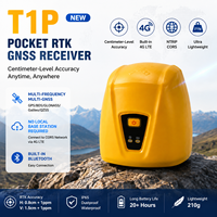 Récepteur GNSS RTK portable OEM avec réseau 4G LTE CORS, précision centimétrique, dispositif de positionnement multi-GNSS pour la topographie, 20 Hz, IP65