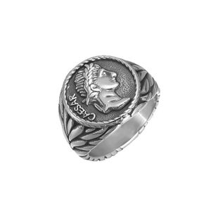 Anillo del Imperio Romano de Julio César, Acero Inoxidable, Diseño de Moneda Antigua, Joyería Masculina, Regalo - Product Image 5