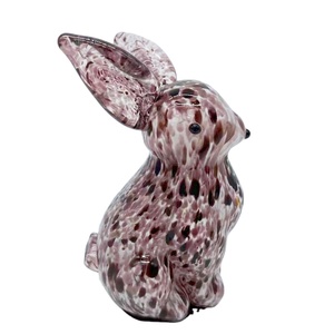 Lovely Handmade Art Glass Rabbit Crafts for Birthday Gifts