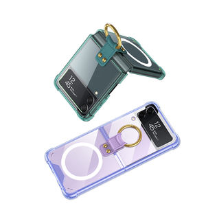 תיק טבעת צלצול שקוף חדש עבור גלקסיה Samsung z לפלאפ 4, להעיף 3 כיסוי טלפון - Product Image 2