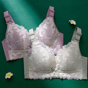 <span class=keywords><strong>Sujetador</strong></span> de encaje de copa fina transpirable cómodo <span class=keywords><strong>sin</strong></span> <span class=keywords><strong>sujetador</strong></span> de almohadilla <span class=keywords><strong>Sujetador</strong></span> de red sexy para mujer gorda - Product Image 2