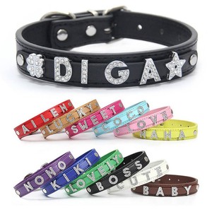 Accessori Fai-da-Te in Lega di Zinco Argento con Strass, Lettere Scorrevoli A-Z da 10mm per Collari di <span class=keywords><strong>Cani</strong></span>, Collane e Braccialetti Moderni - Product Image 6