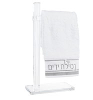 Stockage de serviette de doigt de luxe support suspendu présentoir acrylique porte-serviettes pour salle de bain et cuisine