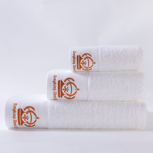 <span class=keywords><strong>Toalla</strong></span> de baño blanca de lujo y juego de toallas con logotipo personalizado al por mayor <span class=keywords><strong>600</strong></span> <span class=keywords><strong>gramos</strong></span> 100% algodón adulto tejido rectángulo sostenible Color sólido - Product Image 5