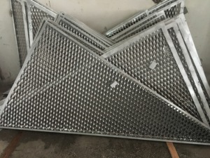 Décoration métallique en maille de placage d'aluminium sur mesure - Product Image 5