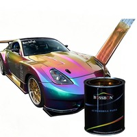 Pintura para Automóviles que Cambia de Color Camaleón Directo de Fábrica, Rojo Perla Metálico, Dorado, Verde, Azul, Pintura de Acabado Automotriz OEM Personalizada