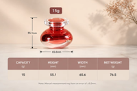 Échantillon Gratuit - Pot en Plastique de 15g avec Couvercle pour Crème Visage, Contenant Cosmétique pour Soins de la Peau, Emballage pour Soins du Visage Jour et Nuit - Fournisseur