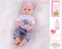 Réaliste 55cm réaliste Reborn poupées nouveau-né bébé doux Silicone tissu corps réel enfant en bas âge vinyle jouet cadeau de noël