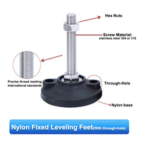 Pieds réglables pour appareil Vis de montage de mise à niveau en acier inoxydable 304 Pieds de mise à niveau réglables M6 M8 M12 M14 M16 M20 M24 M30