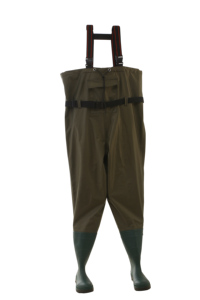 <span class=keywords><strong>Pantalon</strong></span> de <span class=keywords><strong>pluie</strong></span> respirant et imperméable pour homme, salopette légère en nylon, cuissardes avec bottes intégrées pour la <span class=keywords><strong>chasse</strong></span>, la pêche et les activités de plein air - Product Image 4