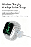 Reloj Inteligente Unisex con IA, Traducción y NFC Multifuncional, Pantalla IPS Cuadrada, Carga Magnética, 7 Días de Autonomía, Resistente al Agua