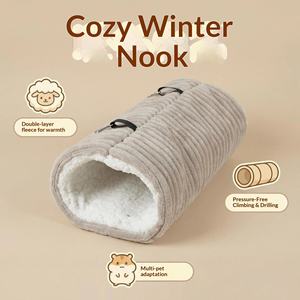 <span class=keywords><strong>Hamac</strong></span> pour cage de hamster, tunnel cachette pour <span class=keywords><strong>furet</strong></span>, tube de jeu chaud pour rat et petits animaux, balançoire, lit suspendu, nid, cachette, jouet - Product Image 3