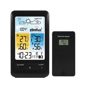 Termometro digitale stazione meteorologica igrometro misuratore Wireless elettronico sveglia da tavolo barometro previsioni meteo