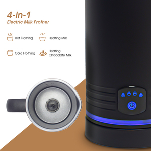 Mousseur à <span class=keywords><strong>lait</strong></span> <span class=keywords><strong>chaud</strong></span>/<span class=keywords><strong>froid</strong></span> avec intérieur en acier inoxydable pour cafetière Latte art chocolat <span class=keywords><strong>chaud</strong></span> électrique <span class=keywords><strong>lait</strong></span> vapeur moussant machine - Product Image 2