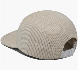 Personnalisé Ajustable Extérieur Camp Velours Côtelé Blanc Bord Plat Chaud Épais Automne 5 Panneaux 5 Panneaux 5 Panneau Casquettes Chapeaux pour Hommes Femmes - Product Image 4