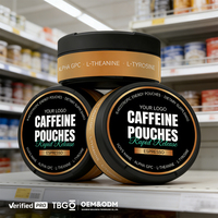 Pochettes de caféine 200 mg optimisées pour la mentalité, supplément biohacking à la L-Théanine pour l'amélioration neurologique et la productivité tout au long de la journée