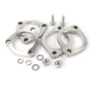 Flens Knalpot Baja Tahan Karat Heavy Duty Sus201 & 304 & 316 <span class=keywords><strong>2</strong></span> Baut Fitting Pipa Flens untuk Otomotif - Product Image 6