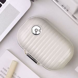 Boîte de rangement pour pilules portable de luxe couleur crème 7 jours avec 7 compartiments - Product Image 2