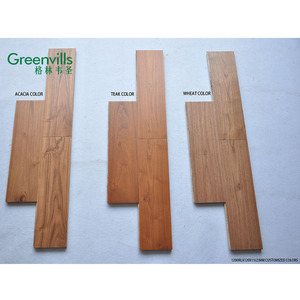 Plancher en bois de <span class=keywords><strong>teck</strong></span> d'or d'échantillon gratuit, <span class=keywords><strong>couleur</strong></span> de <span class=keywords><strong>teck</strong></span> souillée, catégorie choisie - Product Image 4